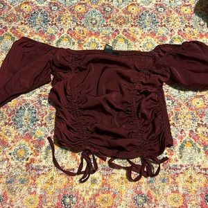 Forever 21 Maroon crop top
